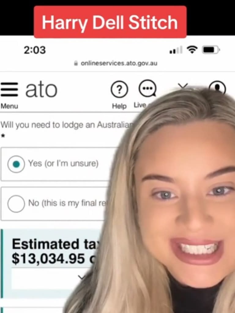 A tax lawyer has poured cold water on a woman's complaint of a $13k tax bill. Picture: Supplied / TikTok