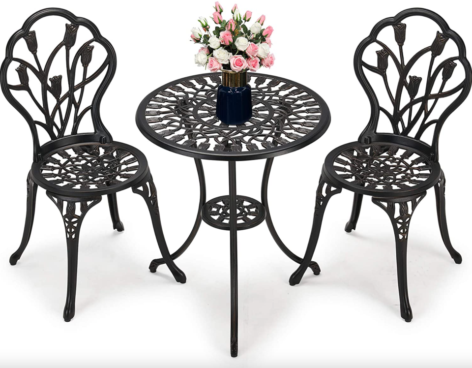 Laurel Canyon 3-Piece Patio Bistro Set (Photo via Amazon)