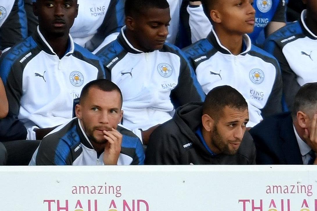 Feeling Blue | Drinkwater (bottom left) wants to move to Chelsea: Ross Kinnaird/Getty Images