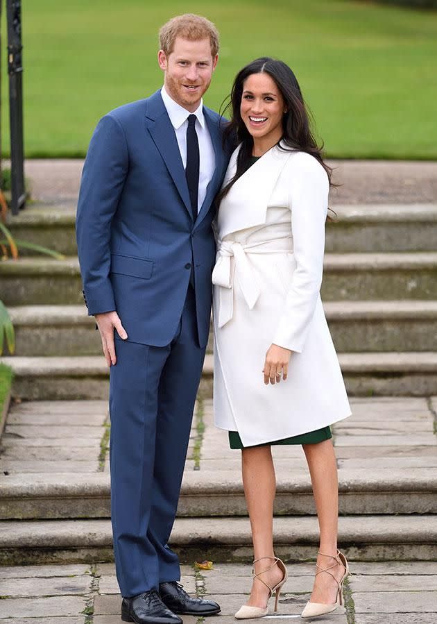 Stars have flocked to social media to congratulate Prince Harry and Meghan Markle on their engagement. Source: Getty