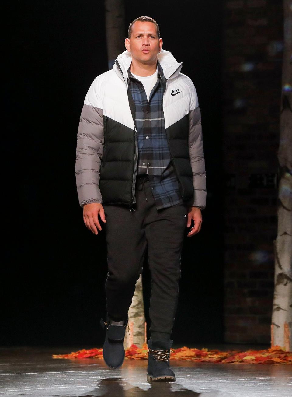 Alex Rodriguez hits the runway on Thursday for the first-ever Dick's Sporting Goods fashion show in N.Y.C.