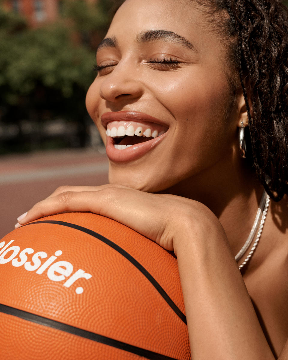 Chicago Sky forward Isabelle Harrison for Glossier.