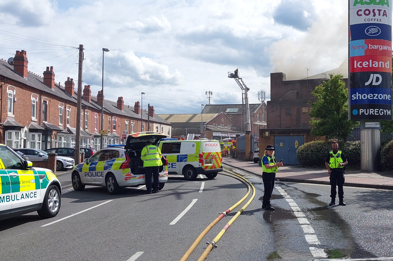 Police at the scene in Smethwick