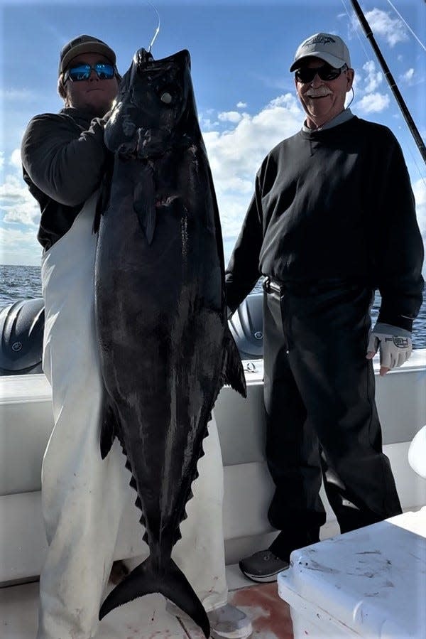 A 30-pound class escolar was caught Jan. 1, 2024 aboard Off the Chain sportfishing charters with Capt. Scott Fawcett of Stuart while swordfishing.