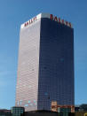 This Oct. 1, 2020 photo shows the exterior of Bally's casino in Atlantic City N.J. The new owners of Bally's Atlantic City are attempting to revive a comatose casino in perhaps the most cutthroat gambling market in America. Rhode Island-based Bally's Corporation is spending at least $90 million on the Boardwalk casino over the next five years, including hotel room makeovers, a renovation of the casino floor, new slot machines and restaurants, and more live entertainment. (AP Photo/Wayne Parry)