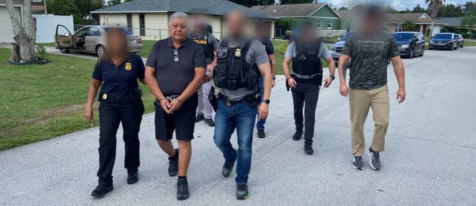 Homeland Security Investigations (HSI) Tampa’s Space Coast office and U.S. Immigration and Customs Enforcement’s (ICE) Enforcement and Removal Operations (ERO) Miami’s Orlando suboffice arrested Pedro Paulo Barrientos Nunez during a traffic stop in Deltona, Florida on Oct. 5, 2023.