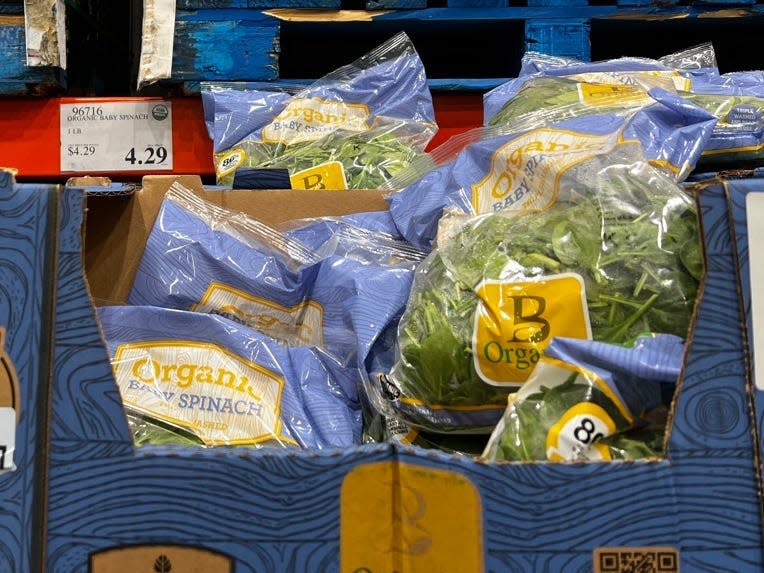 Cabbage display in Costco