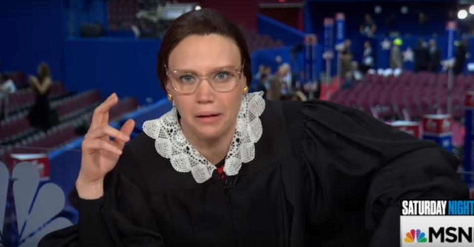 Kate McKinnon brought her Notorious RBG game face to the RNC and we can’t stop laughing