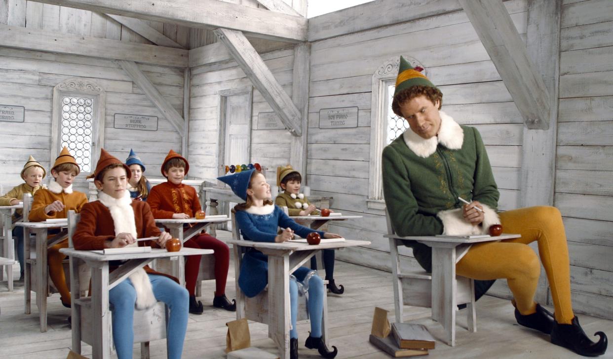 FILE - Will Ferrell's holiday classic "Elf" is celebrating its 20th anniversary and will be specially screened at Evans Cinemas on Dec. 3 and 6. Fun fact: Many of the indoor scenes were shot in a defunct mental hospital.