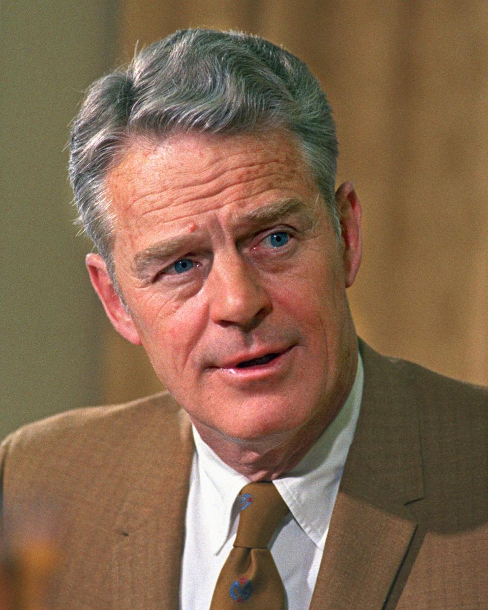 Former Florida Sen. Edward J. Gurney, shown in this Jan. 21, 1970 file photo, who strongly defended President Nixon during the Watergate era and saw his own political career crash amid accusations of influence-peddling, died May 14, 1996.