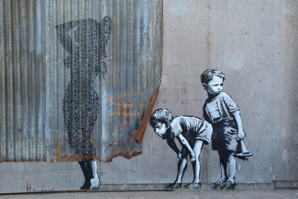 Der Künstler Banksy ist bemüht, seine Identität zu verschleiern. (Bild: Getty Images)