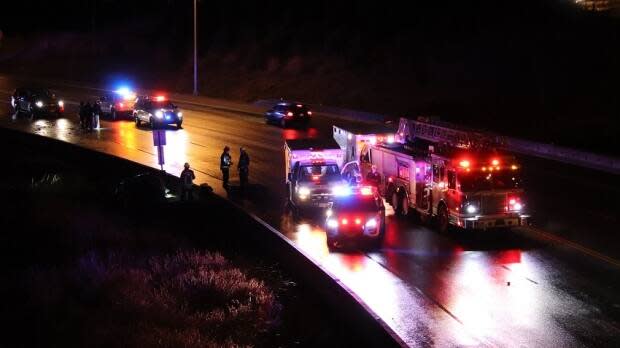 Multiple emergency crews were called to the scene of a serious crash in Surrey on Jan. 7, 2020. 