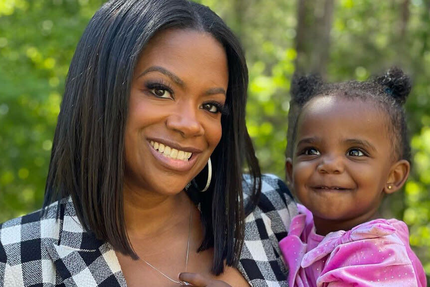 Kandi Burruss and Blaze Tucker of the Real Housewives of Atlanta.