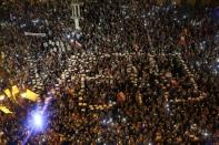 People protest against supreme court legislation in Wroclaw, Poland, July 20, 2017. Agencja Gazeta/Mieczyslaw Michalak/via REUTERS