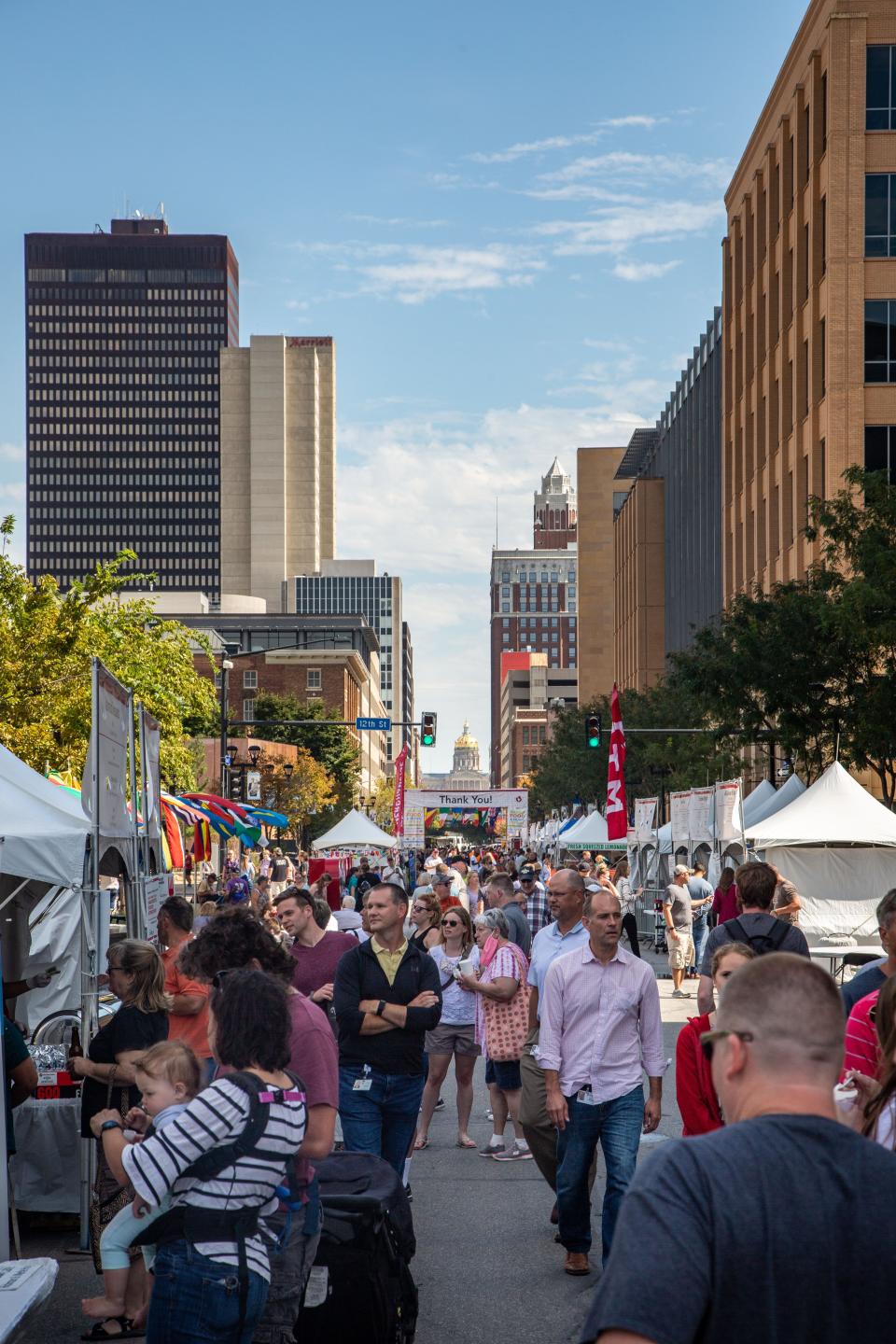 Food from around the world and that view of downtown. Come say hi to me if you see me.