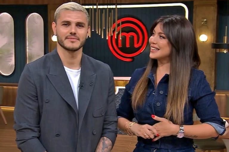 Todo sea por el rating. Mauro Icardi visitó a Wanda Nara en el inicio de una nueva semana de MasterChef