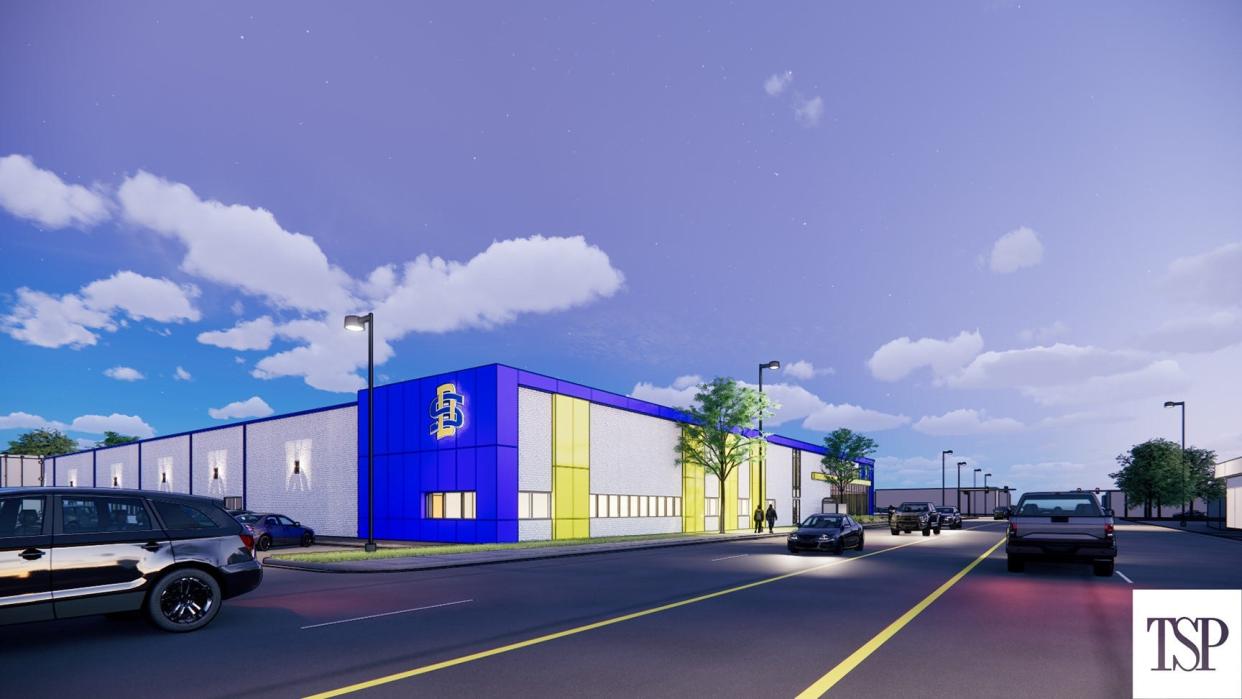 A rendering of the future South Dakota State University Metro Center at the intersection of 33rd Street and Minnesota Avenue in Sioux Falls.