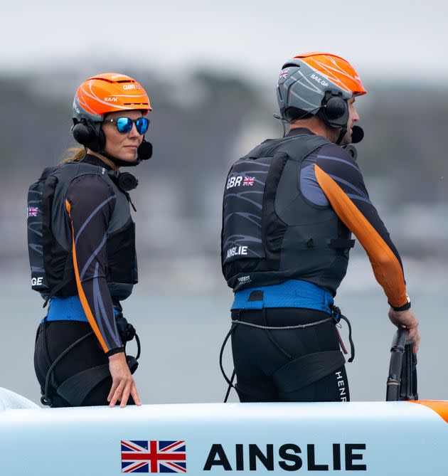 The duchess sails alongside Sir Ben Ainslie for the Great Britain SailGP Team. (Photo: Ricardo Pinto for SailGPRicardo Pinto for SailGP)