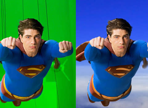 <b>Superman Returns</b> Superman's ability to fly has long been a test for filmmakers of just how believable their special effects are. Brandon Routh did just fine when it came to flying but film lore has it that panicked producers ordered that Routh's superman undies also be CGI-ed to make his bulge less prominent.