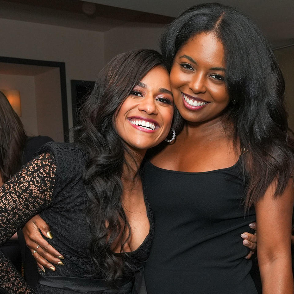 Ariana DeBose and Adrienne Warren at the The After, After Party at Pebble Bar on June 12, 2023 in New York City.