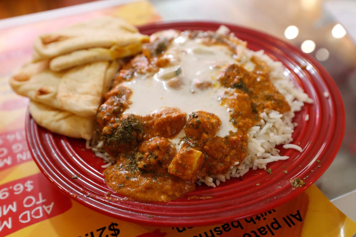 Paneer Tikka Masala from Curry Love a new ghost kitchen started by Munch Hut that offers up devilry and take out Indian food in downtown Athens, Ga, on Wednesday, April 17, 2024.