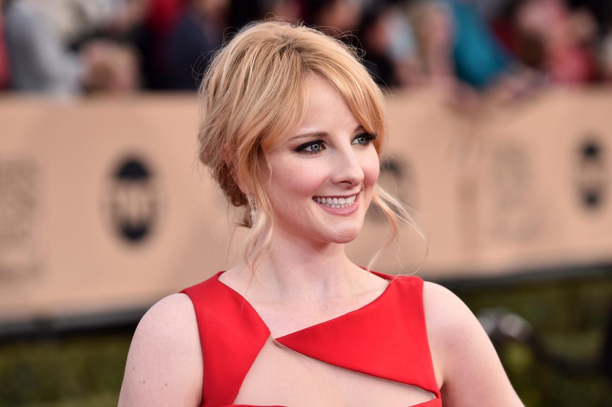 Actress Melissa Rauch attends the 22nd annual Screen Actors Guild Awards at The Shrine Auditorium on Jan. 30, 2016, in Los Angeles.