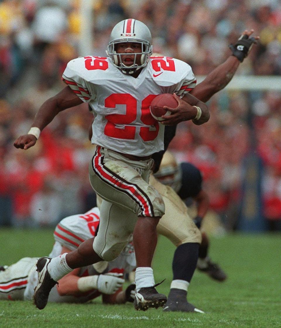 Tailback Pepe Pearson and Ohio State were too much for Notre Dame to handle in 1996.