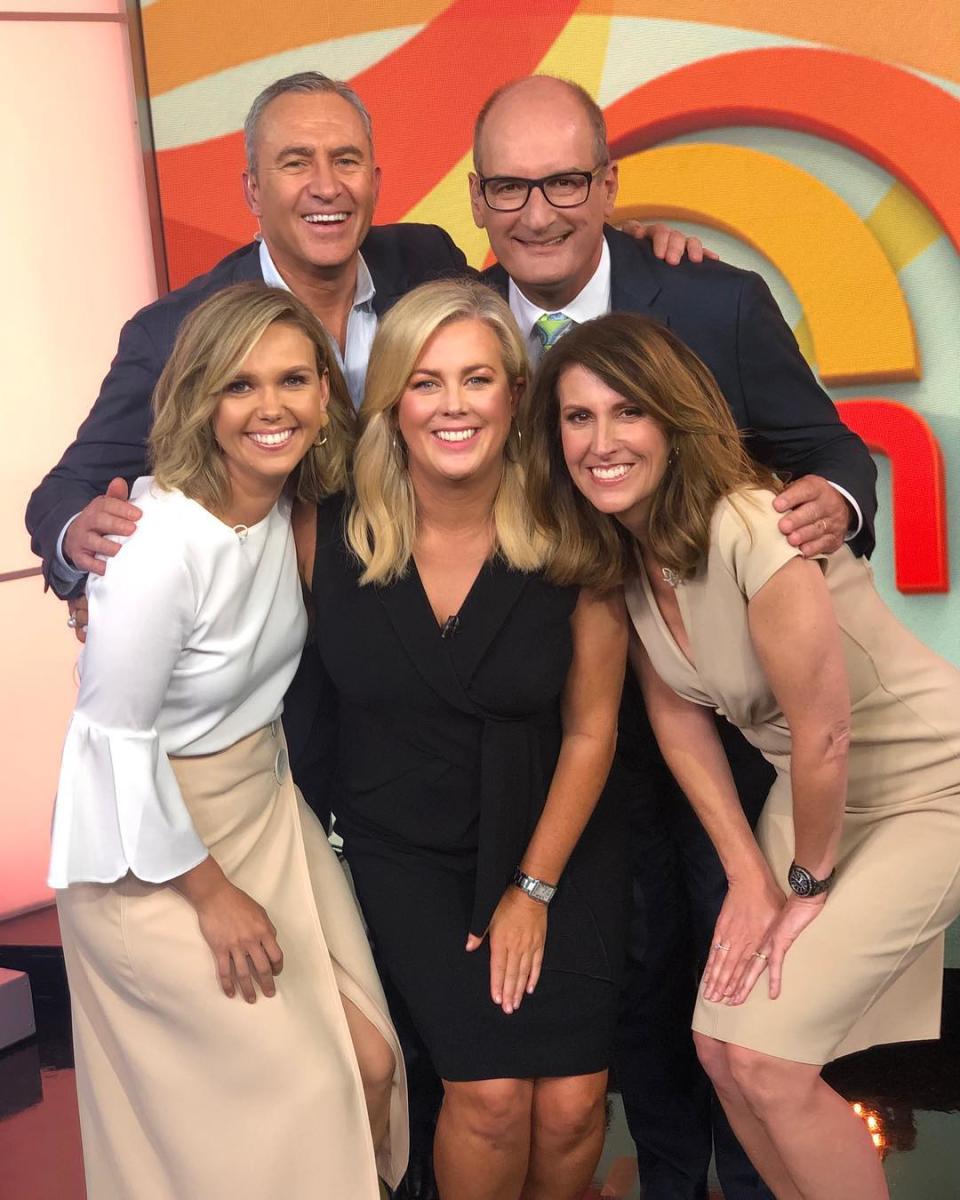 Sunrise's Samantha Armytage with Kochie, Edwina Bartholomew, Mark Barretta and Nat Barr