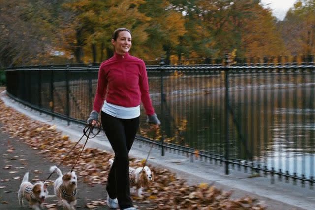 <p>HBO</p> The Jacqueline Kennedy Onassis Reservoir in 'Sex and the City'. Kristin Davis as Charlotte York.