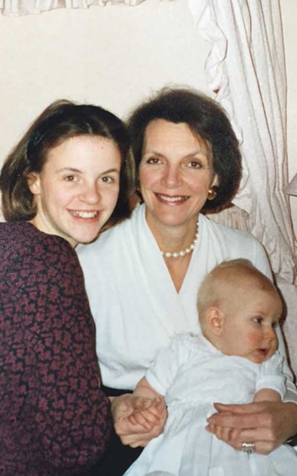 Hettie with her mother Anna and younger sister Eleanor in 1989 - Credit: Courtesy of Anna Harvey