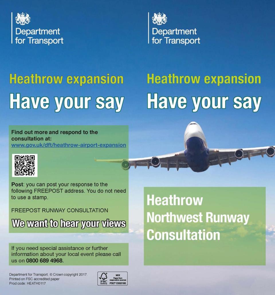 Accusations of dishonesty: the Heathrow leaflet