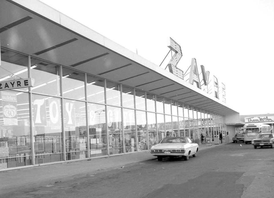 The Zayre department store in the Fall River Shopping Center.