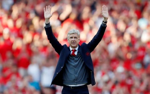 Wenger waves to the fans - Credit: Reuters