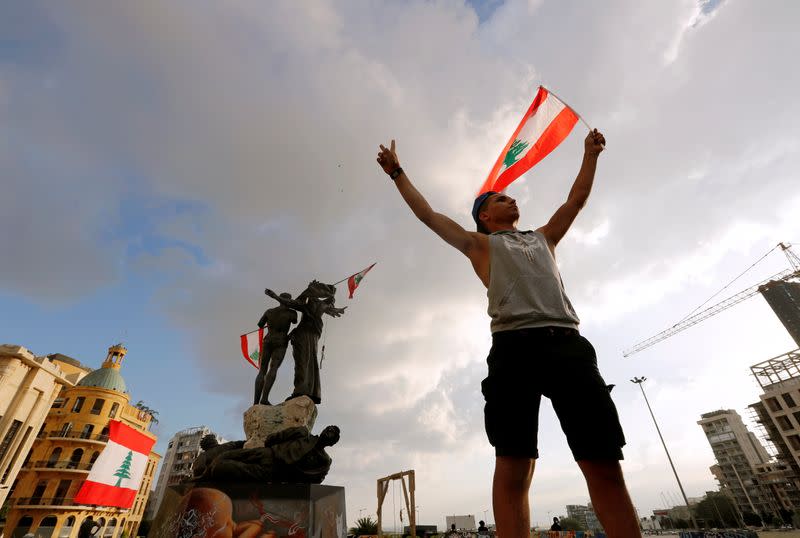 Protestas tras la explosión del martes en Beirut