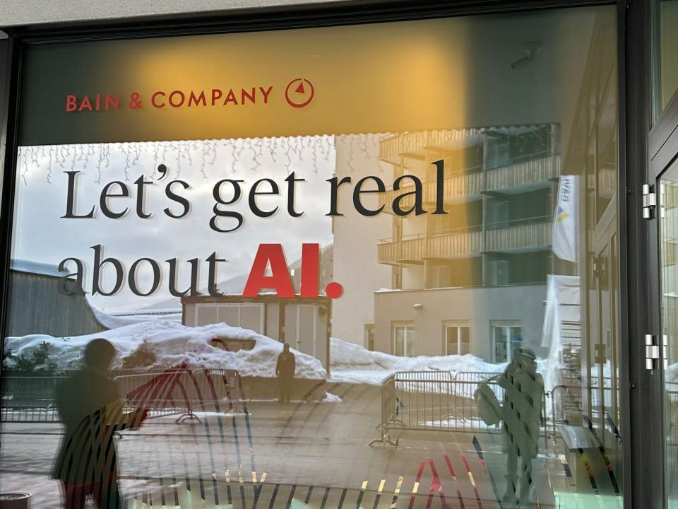 AI slogan at Davos