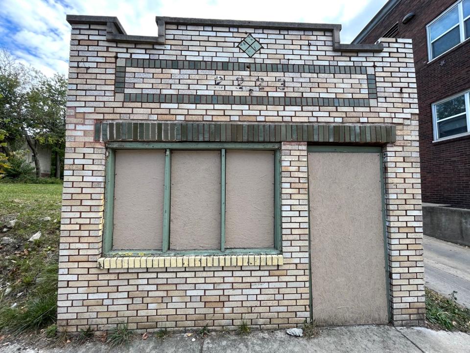 A unique micro-size building at 2223 E. 10th St. has recently made a big splash on social media, spurring hundreds of comments and questions about its origin and uses over the years and what's in store for the decaying glazed brick structure's future.