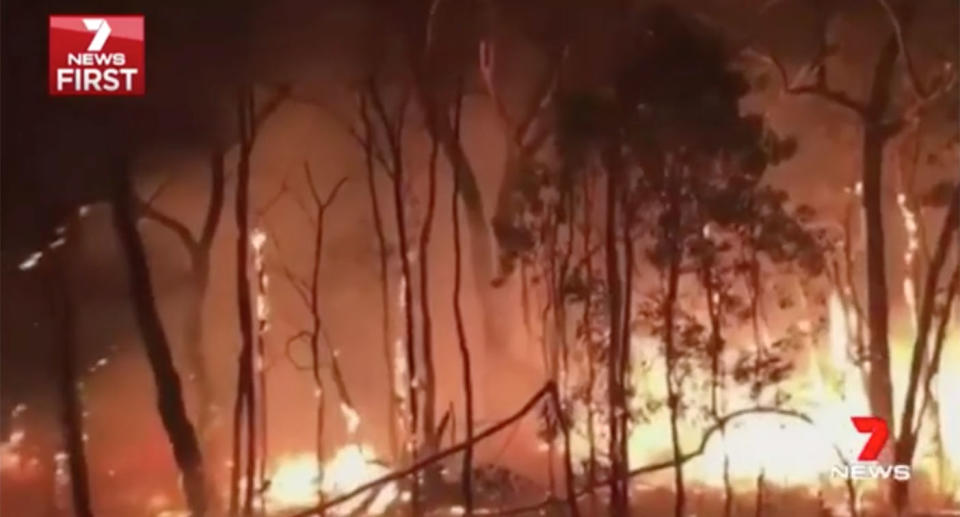 The arrests come as hundreds of firefighters put their lives on the line to fight the flames. Source: 7 News