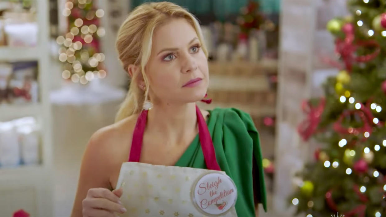  Candace Cameron Bure in the trailer for The Christmas Contest. 