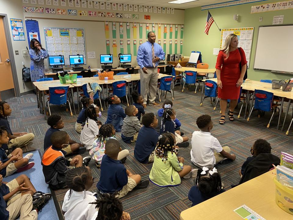 Action News Jax’s Chandler Morgan got to read to the first grade class at the YMCA Tiger Academy on Tuesday morning!