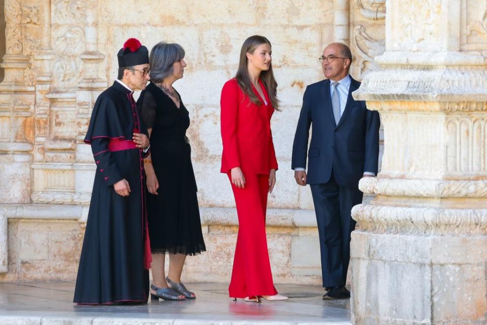 La princesa Leonor visita el monasterio de los Jerónimos en Lisboa, julio 2024