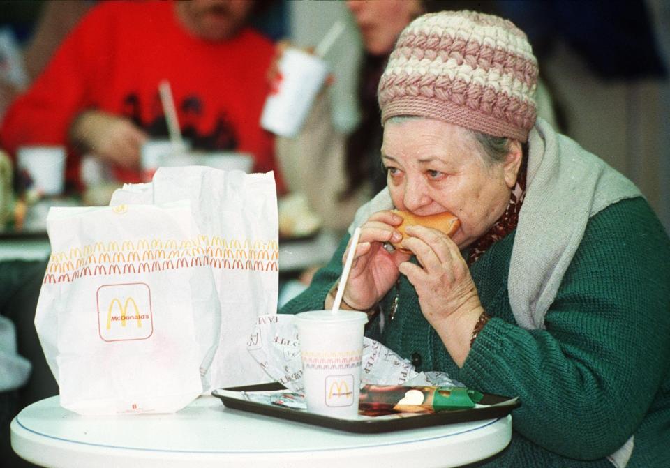 Russia opens first McDonald's 1990