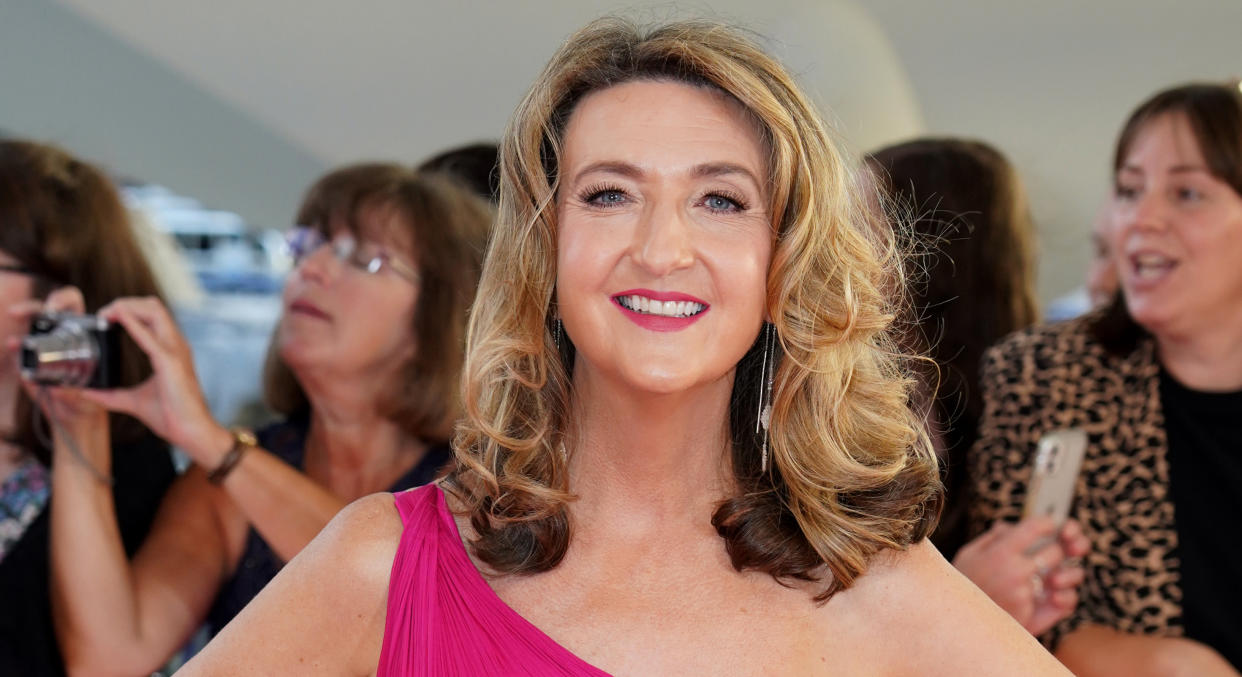Victoria Derbyshire was prompted to get married after receiving a diagnosis for breast cancer. (Getty Images)