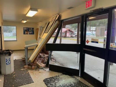 A post office in Bailey was forced to close Saturday after a driver crashed into the building Friday night. (Photo: U.S. Postal Service)