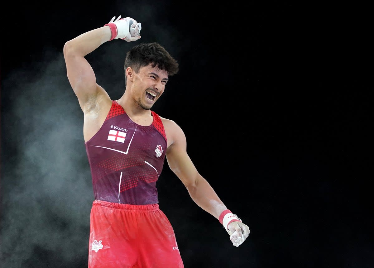 Jake Jarman won his second gold medal of the Commonwealth Games (Zac Goodwin/PA) (PA Wire)