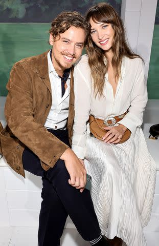 <p>Theo Wargo/Getty</p> Cole Sprouse and Ari Fournier.