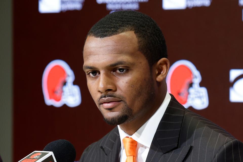 Deshaun Watson received a five-year, $230 million fully guaranteed contract from the Browns.