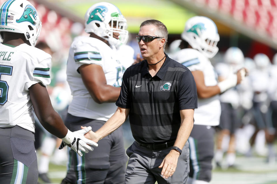 Willie Fritz can lead Tulane to its first bowl win since 2002 with a victory over Louisiana in the Cure Bowl. (Getty Images)