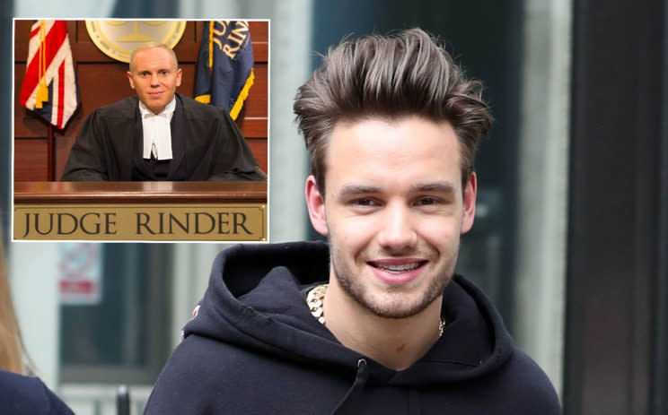 Liam was spotted in London on Tuesday and revealed he and Chezza are huge Judge Rinder fans. (Mandatory Credit: Photo by Beretta/Sims/REX/Shutterstock (8779902q)