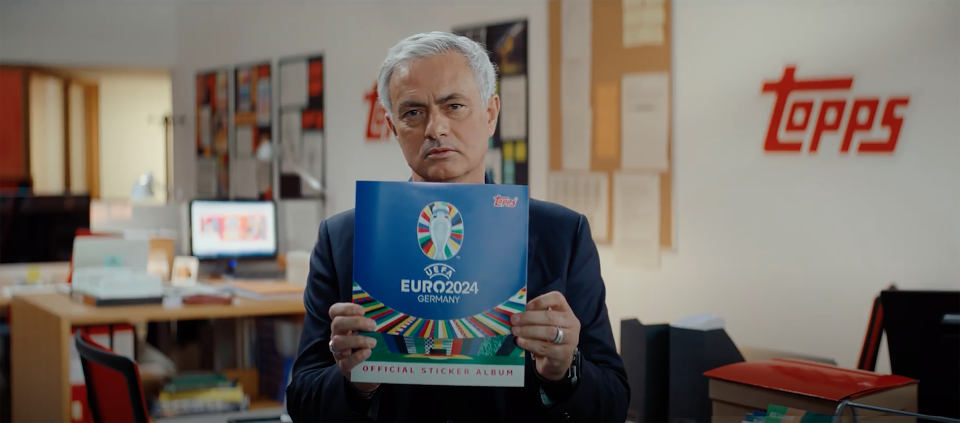 Jose Mourinho is an ambassador for Topps and their Euro 2024 collectibles (Topps handout/PA)