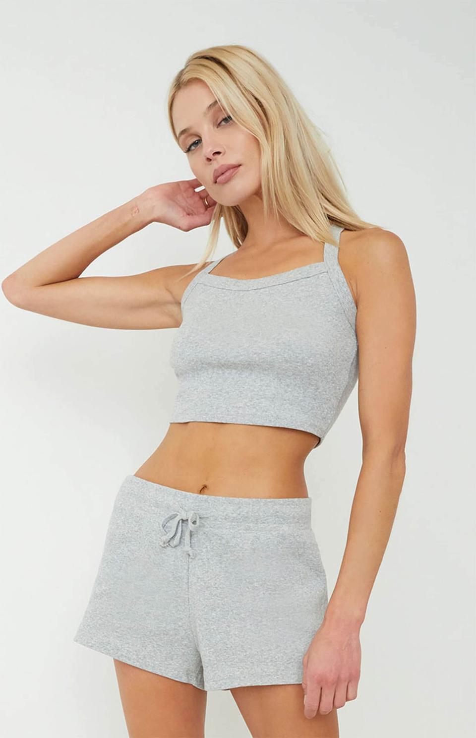<p>Aritzia is known for quality basics, and if you're looking for more matching lounge sets, check out PacSun. Yes, the brand is filled with cute bikinis and California-cool dresses, but there's also a plethora of cozy loungewear to choose from. We love these <span>LA Hearts by PacSun Lounge Stella Ribbed Shorts</span> ($27) and <span>LA Hearts by PacSun Lounge Stella Ribbed Tank Top</span> ($21, originally $23) to sleep or lounge in on a hot summer day.</p>